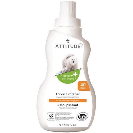 Attitude Fabric Softener Citrus Zest 40 Washes 1L