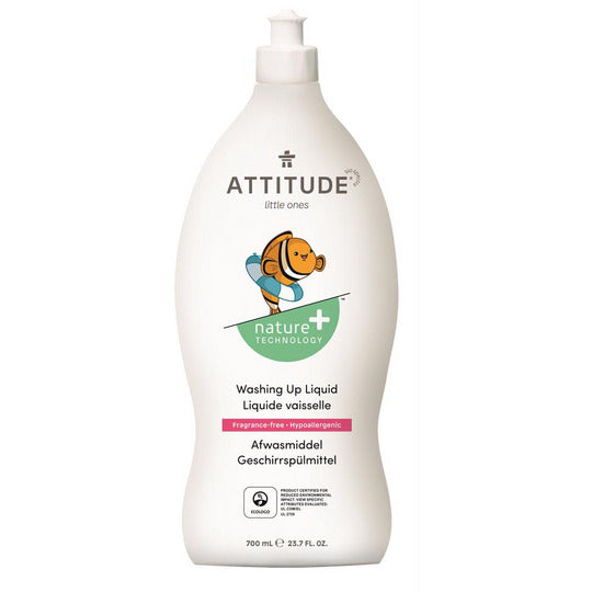 Attitude Little Ones Washing Up Liquid Fragrance Free 700ml