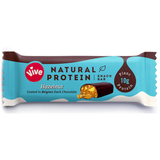 Vive - Dark Chocolate Coated Protein Snack Bar - Hazelnut (50g)
