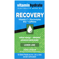 Vitamin Hydrate Electrolyte Drink Mix, Recovery, Lemon Lime, 10 Sachets